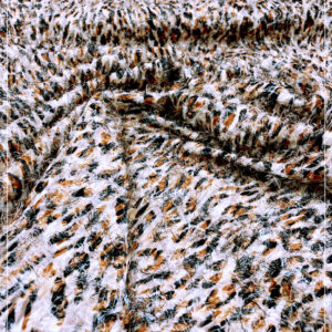 fallender, bedruckter Viscosestoff mit feinen Fäden allover