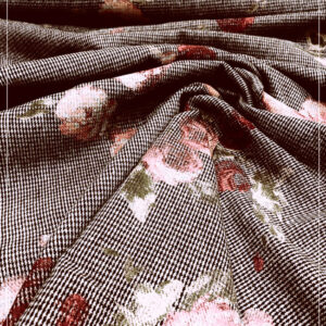 bedruckter Flanellstoff eines deutschen Modelabels