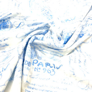 Baumwollbatist mit Stickerei " LOVE LETTER "