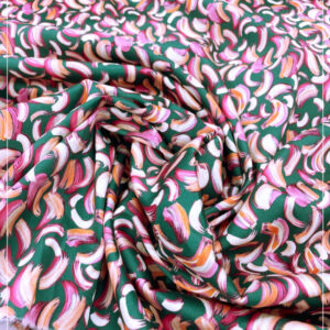 bedruckter, gestretchter Baumwollstoff eines ital. Modelabels