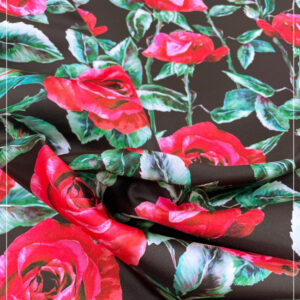 bedruckter Taft mit Stand, ital. Modelabel