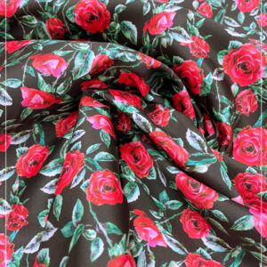 bedruckter Taft mit Stand, ital. Modelabel