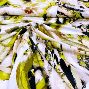 bedruckter Viscosejersey - sog. kalte Ware - eines ital. Modelabels