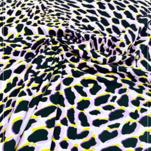 bedruckter gerippter Baumwoll-Jersey eines bekannten deutschen Modelabels