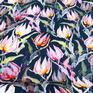 bedruckter Leinenstoff aus Italien