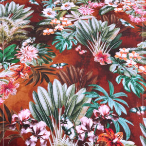 bedruckter Viscosejersey - sog. kalte Ware - eines ital. Modelabels