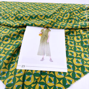 bedruckter Seidencrepe eines ital Modelabels