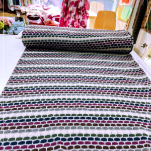 gemusterter Strickstoff aus Italien