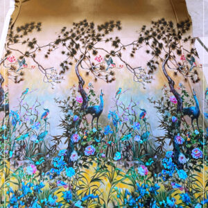 bedruckter Viscosejersey eines ital. Modelabels