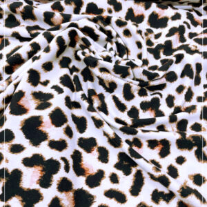 gestretchter Baumwolljersey mit stylischem Leoparden- Muster
